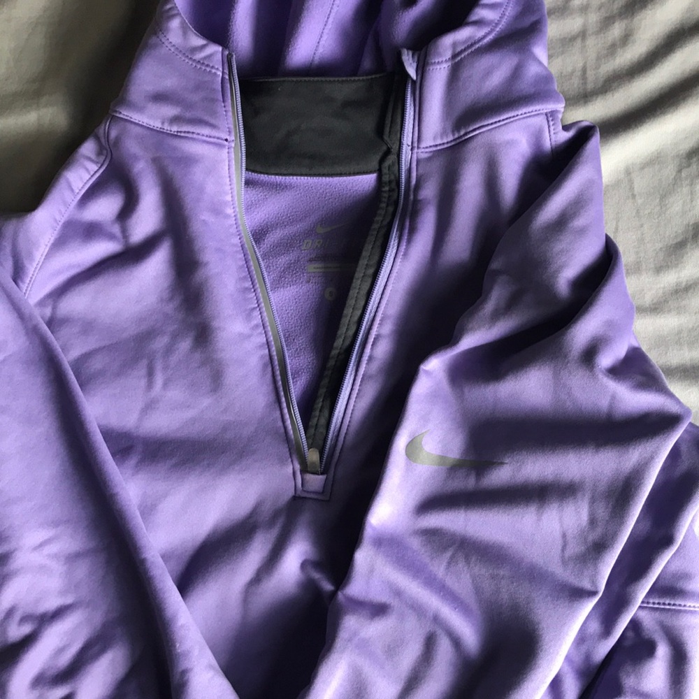 Nike dri-fit pull over, lightly worn